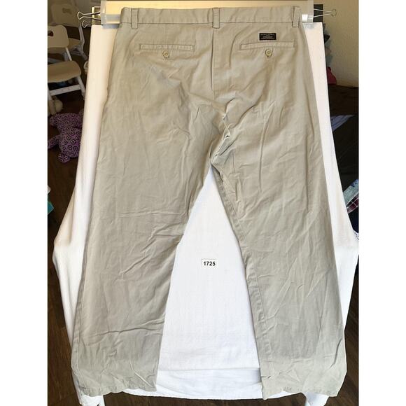 Banana Republic Men Pants 36X32 Khaki Twill Fulton Skinny Chino Button Mid Rise - Picture 11 of 11